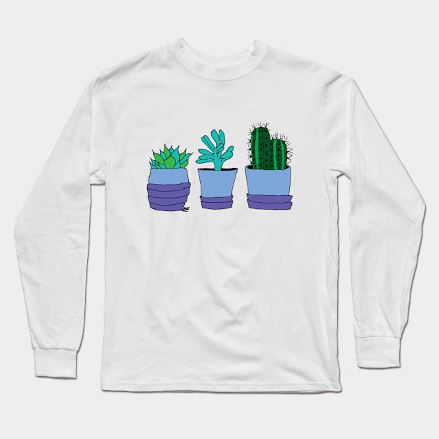 Succulents and Cacti Long Sleeve T-Shirt by TintedRed